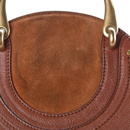 Chloe Shiny Goatskin Smooth Calfskin Suede Small Pixie Bag Saffron Red 10 of 10