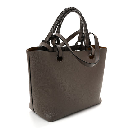 Loewe Grained Calfskin Small Anagram Tote Dark Taupe 3 of 9