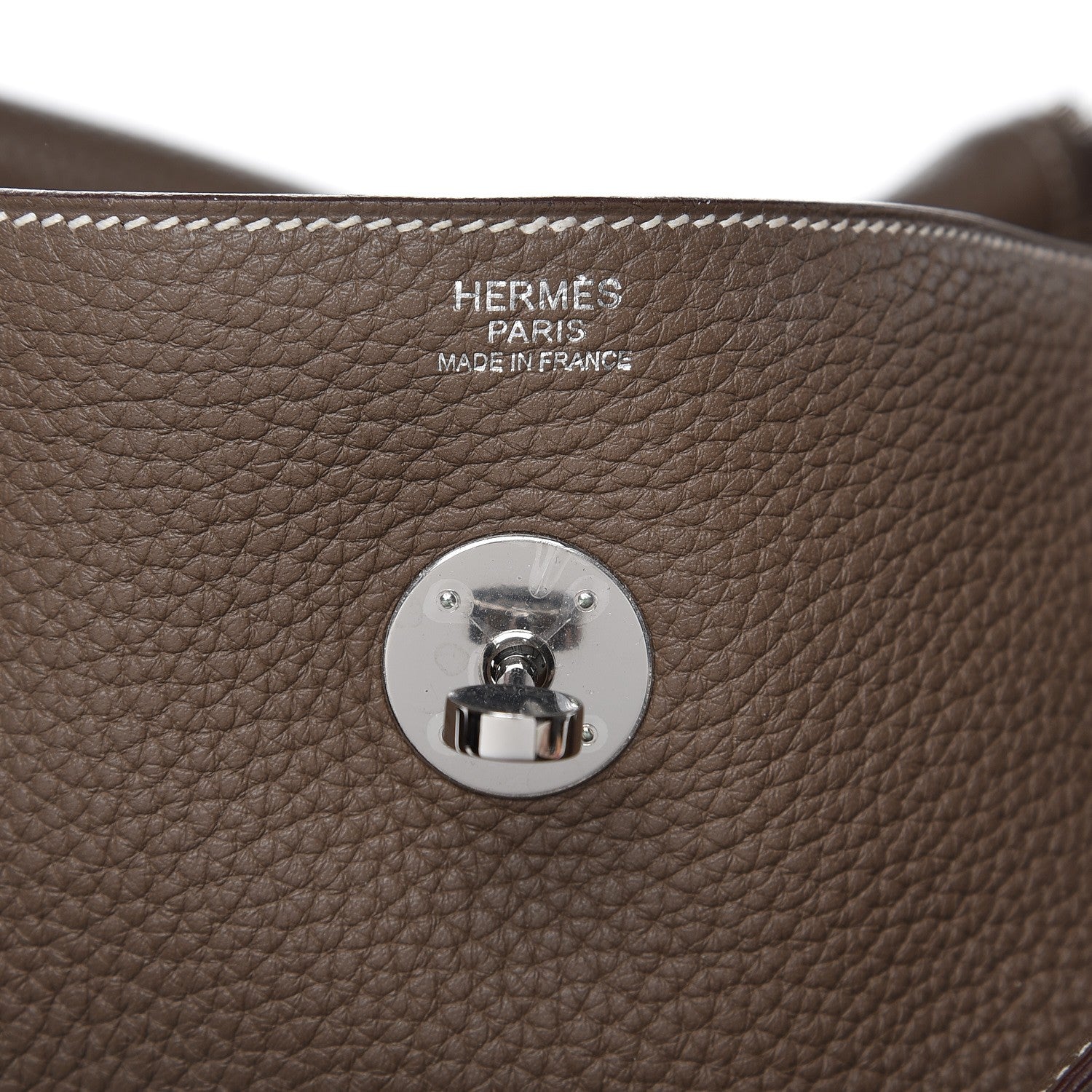 Hermes Taurillon Clemence Lindy 34 Etoupe 6 of 9