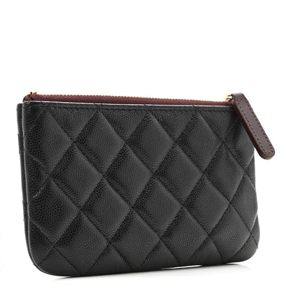 Chanel Caviar Quilted Small Cosmetic Case Black 3 of 10