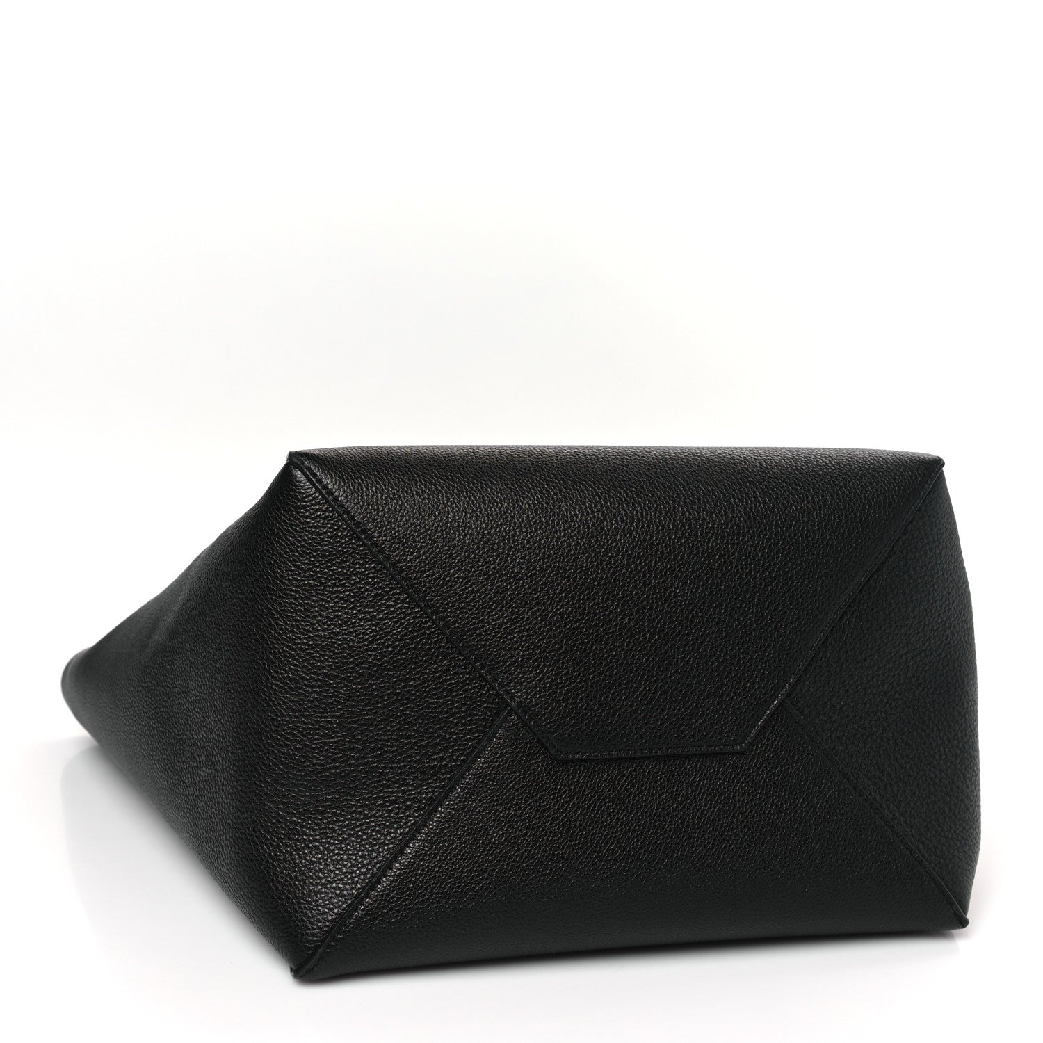 Celine Soft Grained Calfskin Medium Belt Cabas Phantom Black 4 of 9
