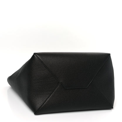 Celine Soft Grained Calfskin Medium Belt Cabas Phantom Black 4 of 9