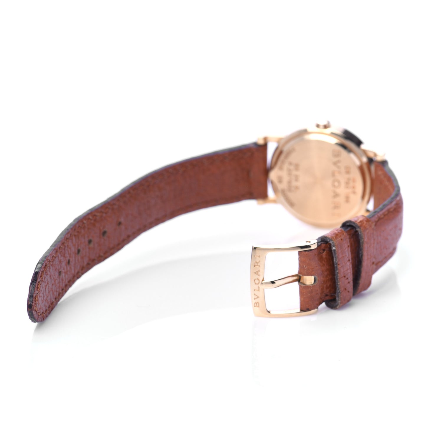 18K Yellow Gold Calfskin 26mm Quartz Watch Black