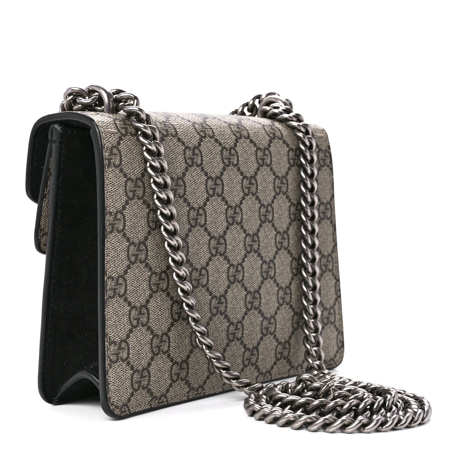 Gucci GG Supreme Monogram Mini Dionysus Shoulder Bag Black 3 of 12
