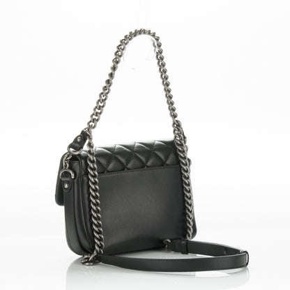 Chanel Calfskin Quilted Medium Rock My Shoulder Flap Black 3 of 10