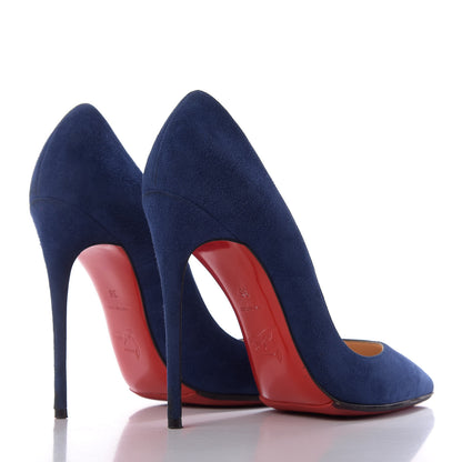 Christian Louboutin Veau Velours So Kate 120 Pumps 36 Navy 4 of 10