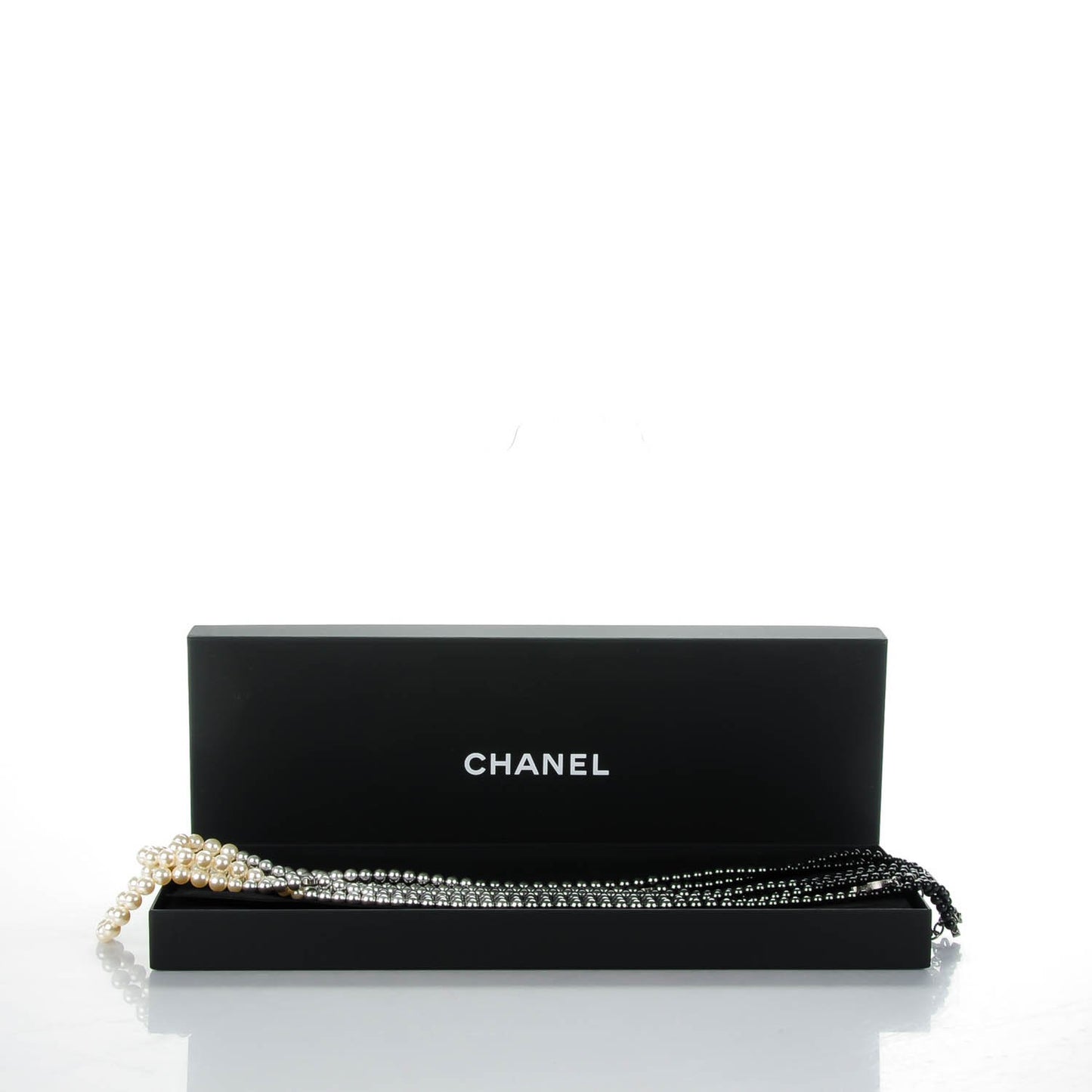 Graduated Ombre Pearl Multi Strand CC Necklace