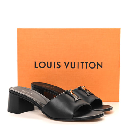 Louis Vuitton Calfskin LV Capri Mules 40 Black 10 of 10