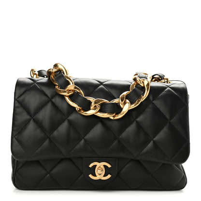 Chanel Lambskin Quilted Large CC Funky Town Flap Black 1 of 10