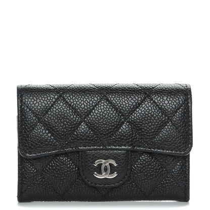 Chanel Caviar Quilted Flap Card Holder Black 1 of 8