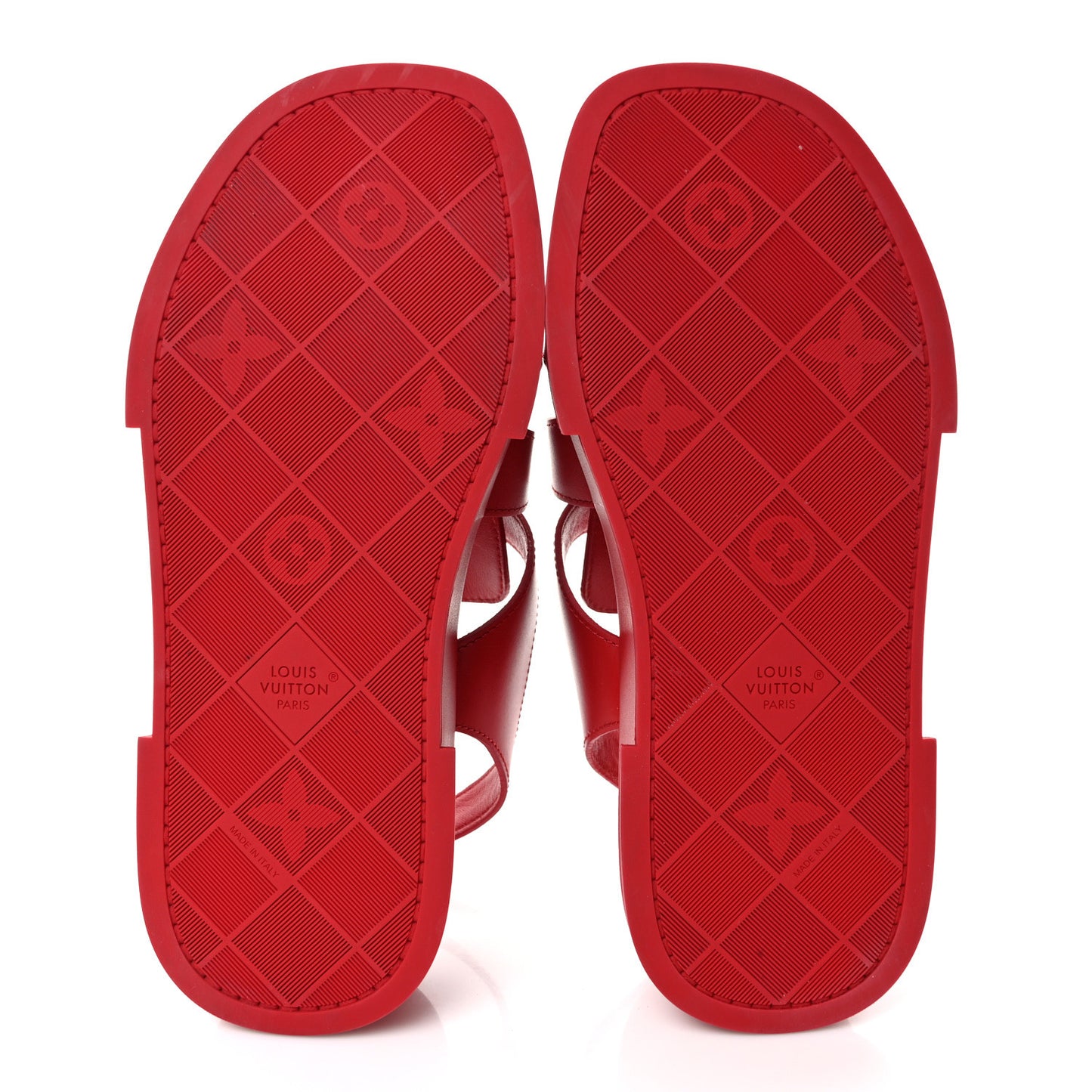 Calfskin Maya Flatform Sandals 37 Cerise