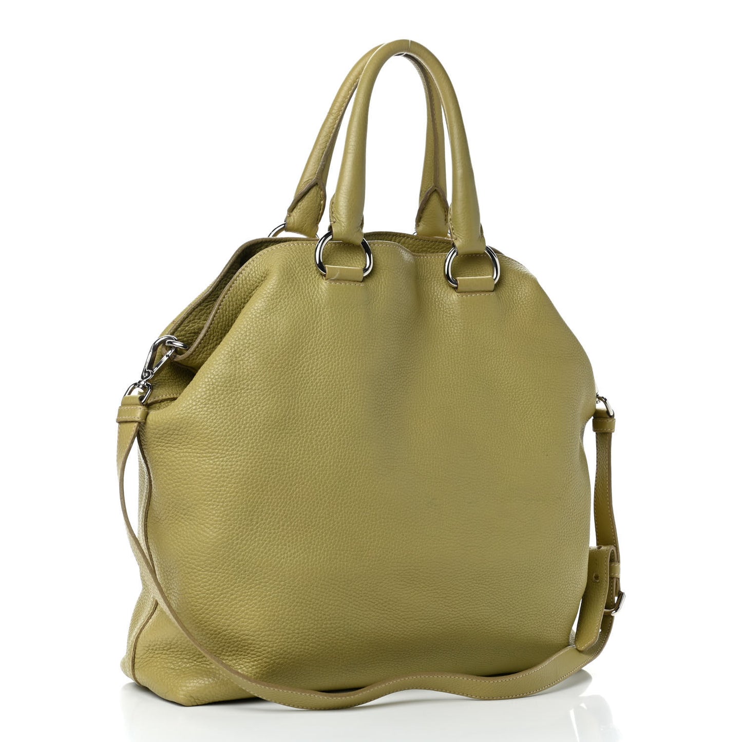 Vitello Daino Shoulder Bag Cedro