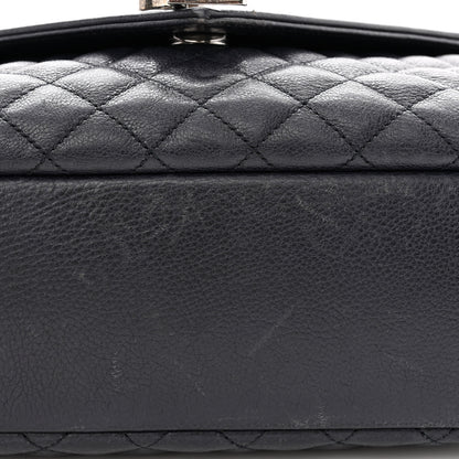Saint Laurent SAINT LAURENT Calfskin Mixed Matelasse Triquilt Large Monogram Envelope Satchel Deep Marine 18 of 19