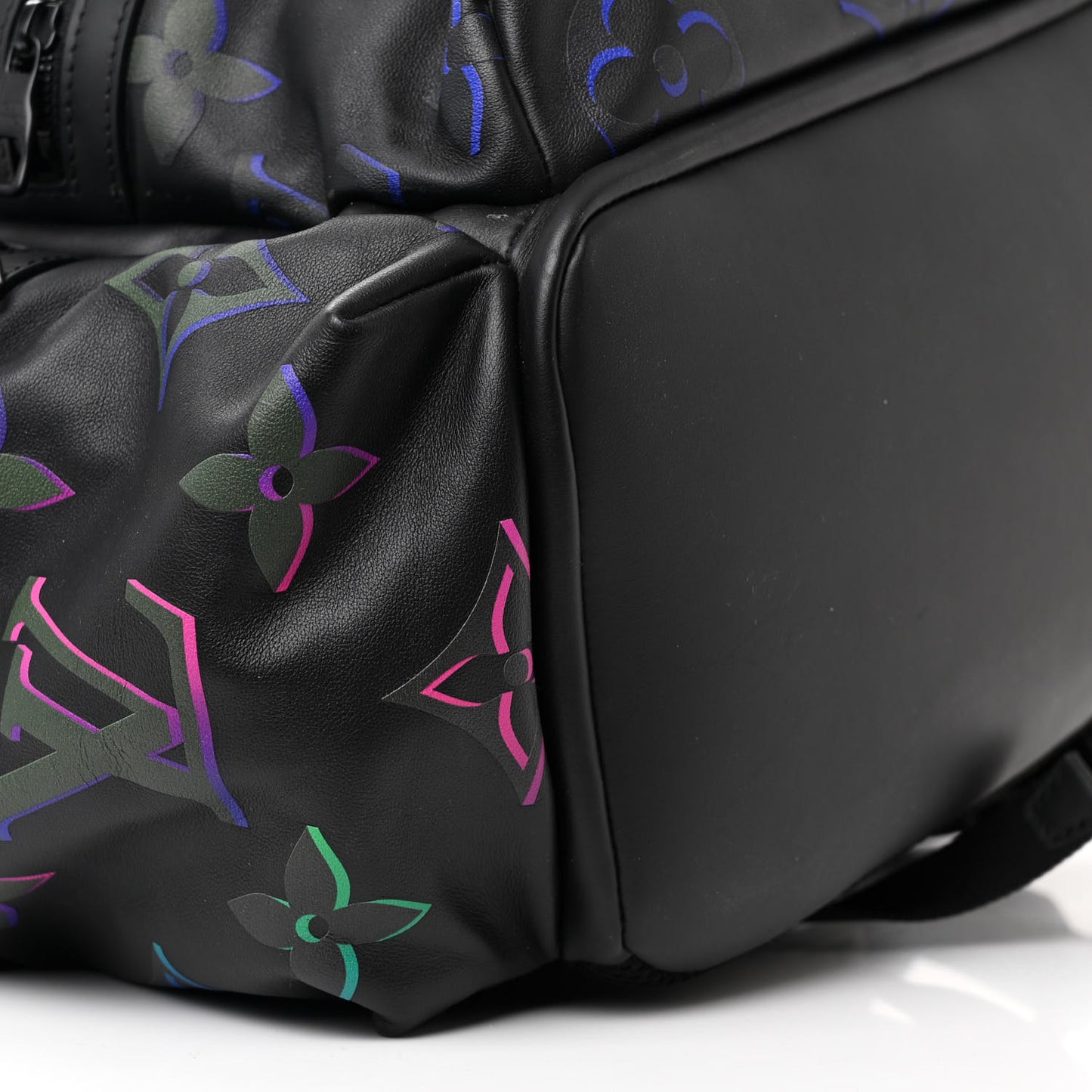 Calfskin Monogram Spotlight Comet Backpack Black Borealis