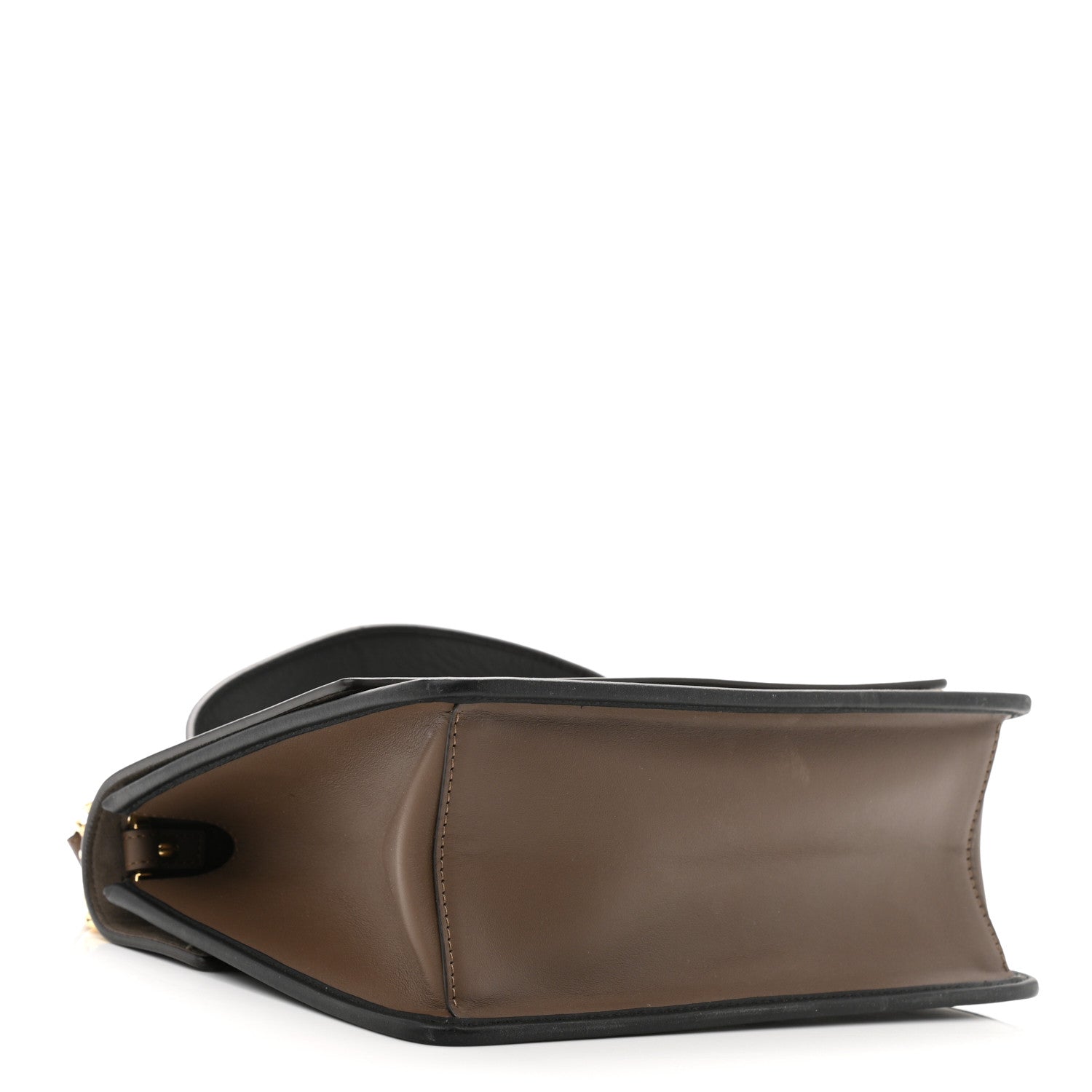 Fendi Vitello Century F is Fendi Bi-Color FF 1974 Embossed Kan I Shoulder Bag Maya Black 4 of 11