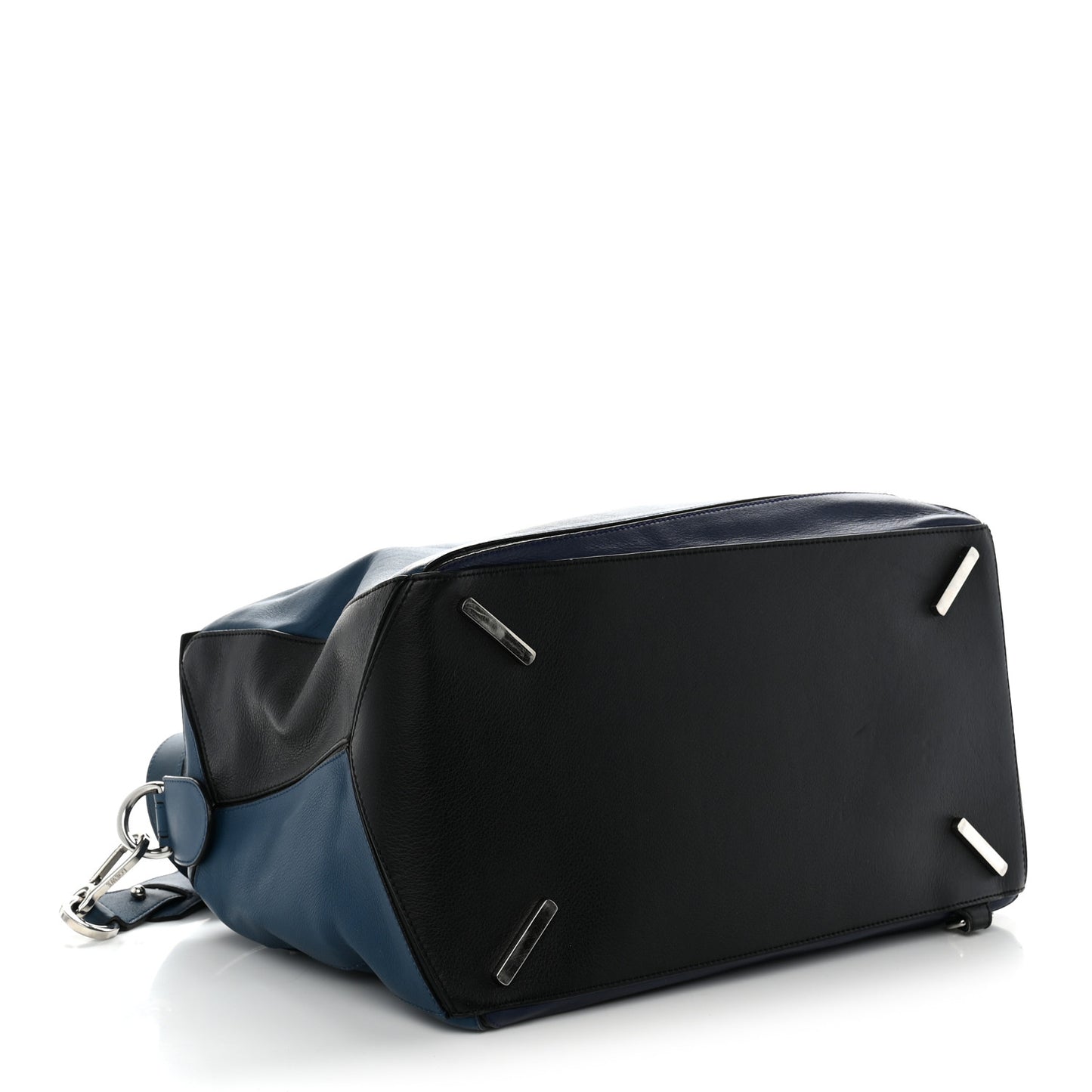 Calfskin XL Puzzle Bag Blue Black