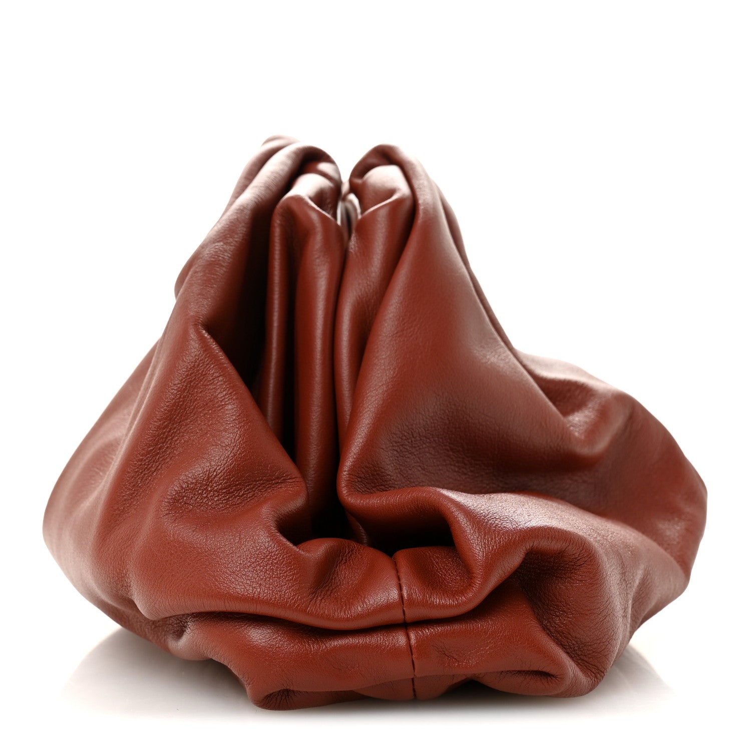 Bottega Veneta Smooth Butter Calf The Pouch Oversized Clutch Rust 10 of 10