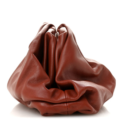 Bottega Veneta Smooth Butter Calf The Pouch Oversized Clutch Rust 10 of 10