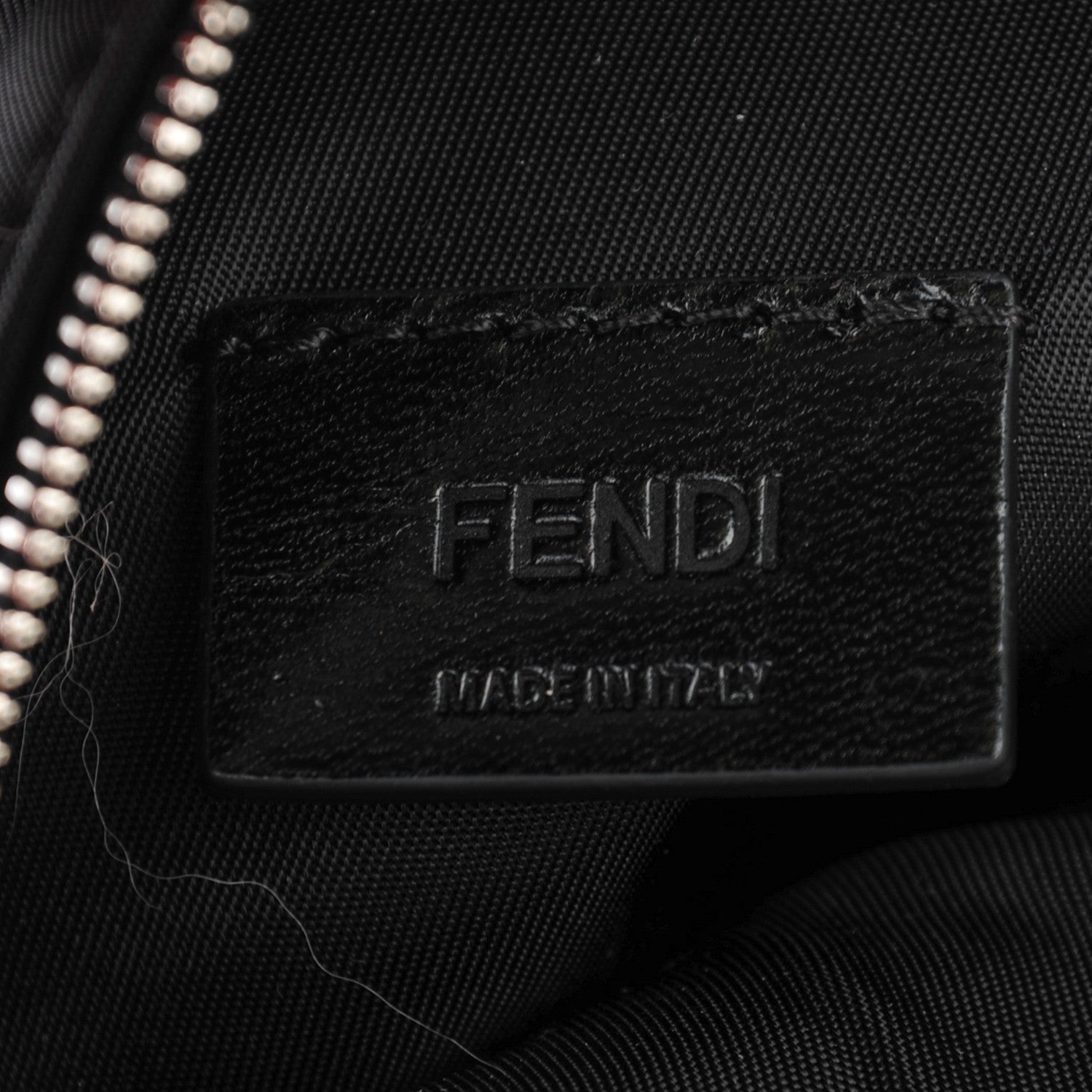 Fendi Nylon Shiny Nappa Nutria Fox Fur Monster Eyes Mini Backpack Charm Black Multicolor 10 of 11
