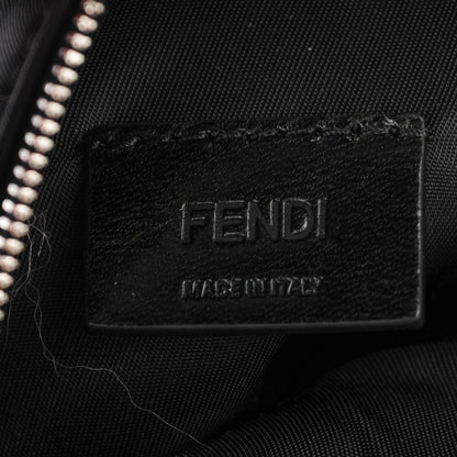 Fendi Nylon Shiny Nappa Nutria Fox Fur Monster Eyes Mini Backpack Charm Black Multicolor 10 of 11