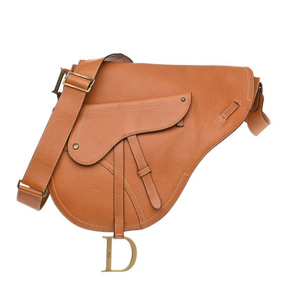 Christian Dior Calfskin Baudrier Saddle Bag Tan 1 of 12