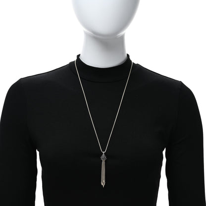 David Yurman Sterling Silver Hematite Cable Berries Tassel Pendant Necklace 3 of 4