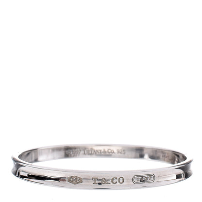 Tiffany Sterling Silver 1837 Bangle Bracelet 1 of 8