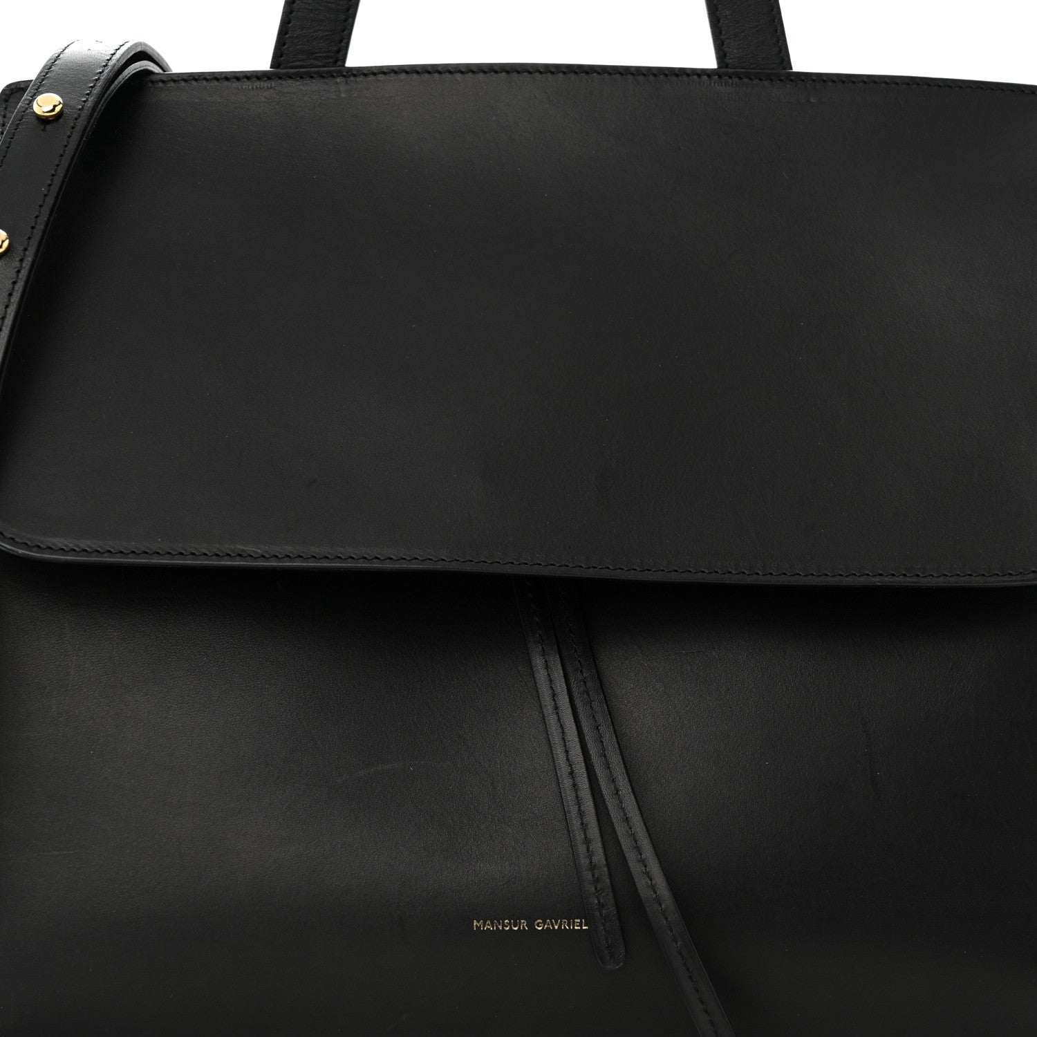 Mansur Gavriel Calfskin Lady Bag Black Flamma 9 of 15