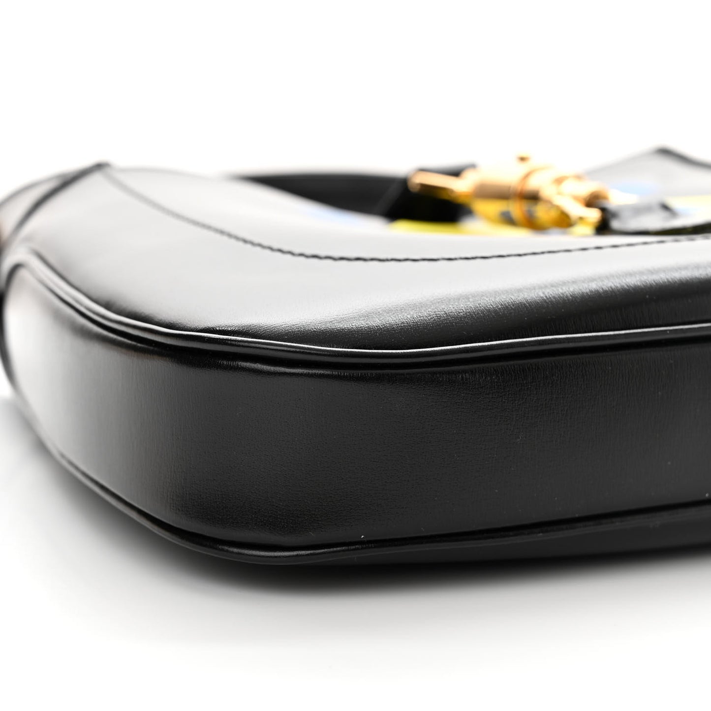 Calfskin Geometric Small Jackie 1961 Hobo Black