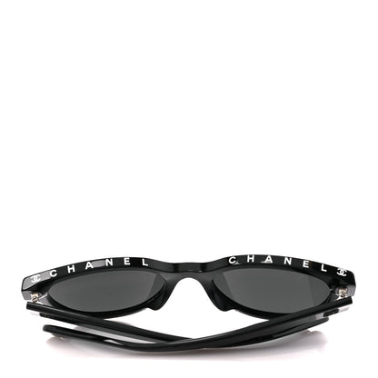 Chanel Acetate CC Butterfly Sunglasses 5414-A Black 8 of 9