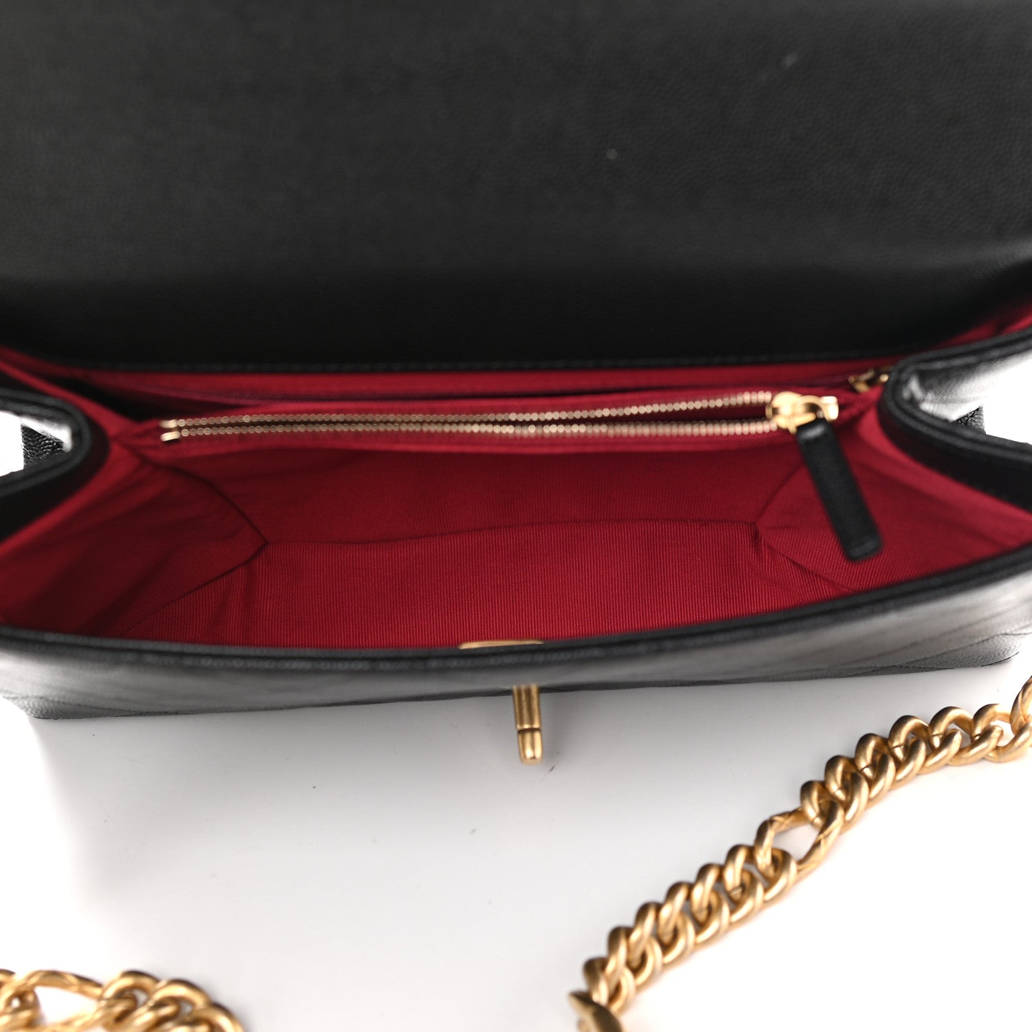 Chanel Caviar Quilted Bracelet On Chain Flap Black 5 of 9