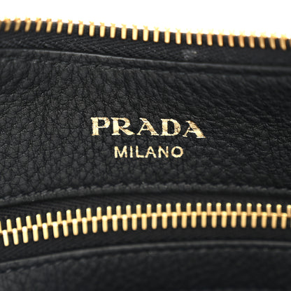 Prada Vitello Daino Crossbody Bag Black 6 of 9