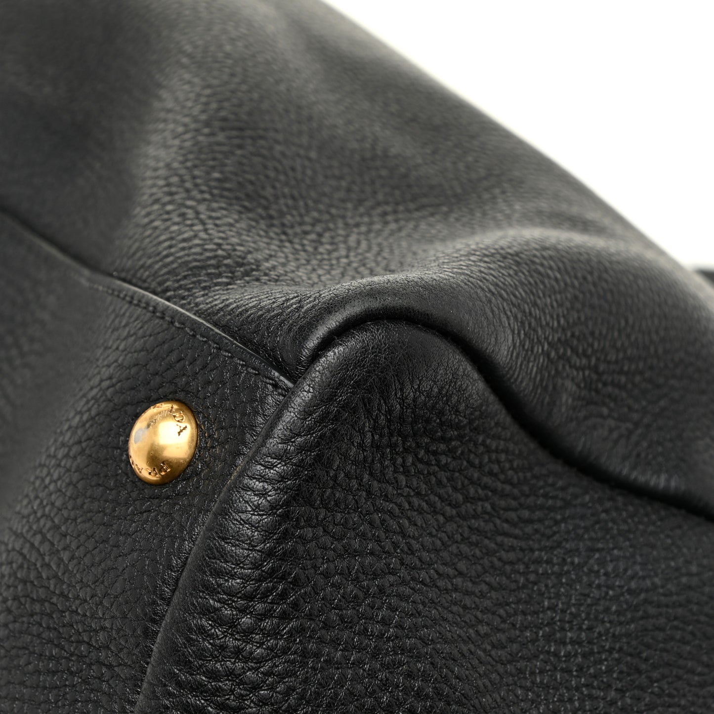 Vitello Daino Shopping Satchel Black