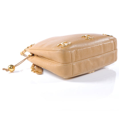 Chanel Caviar Shoulder Bag Beige 4 of 9