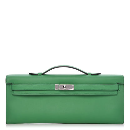 Hermes Swift Kelly Cut Clutch Pochette Bambou 1 of 17