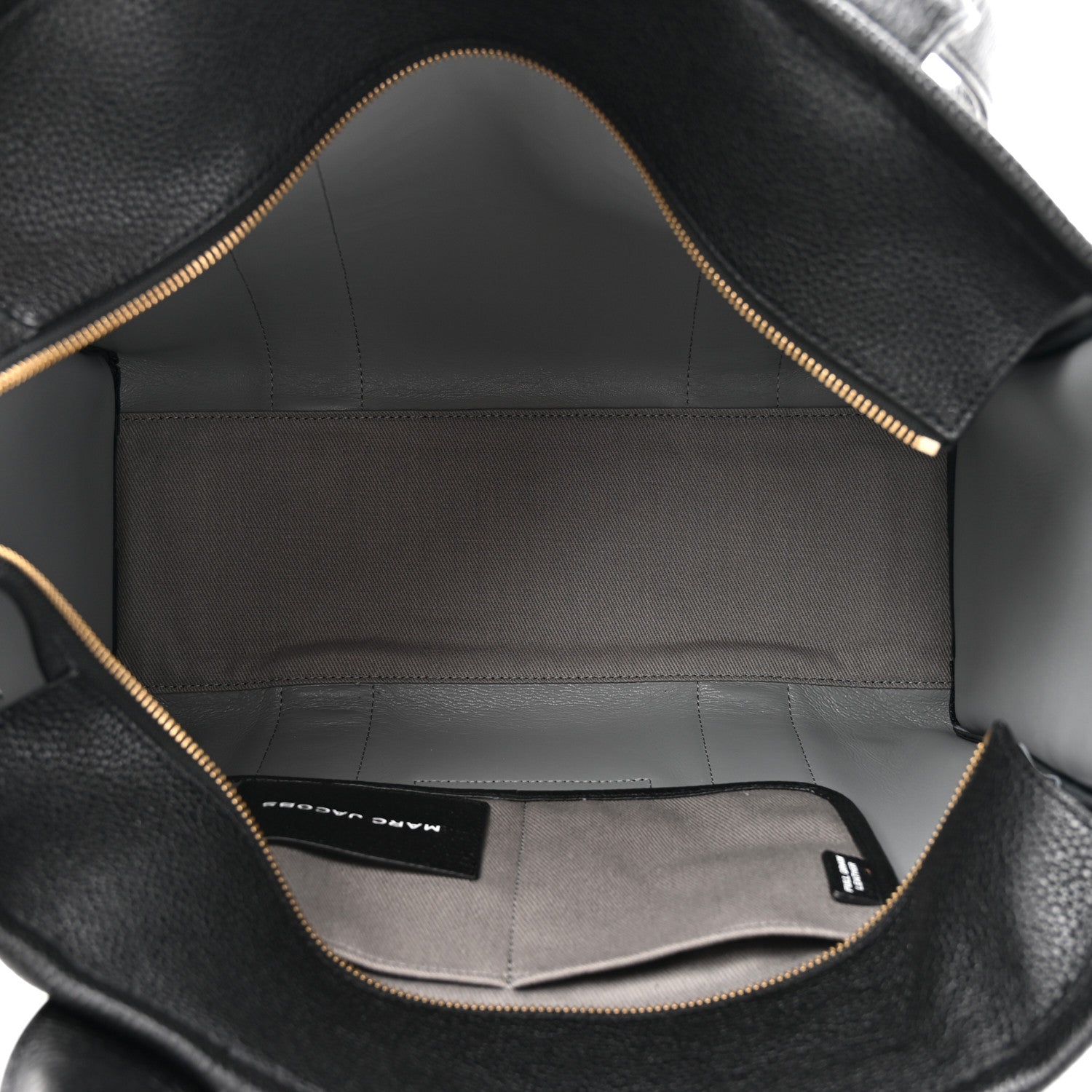 Marc Jacobs Grained Calfskin Large The Tote Bag Black 5 of 9