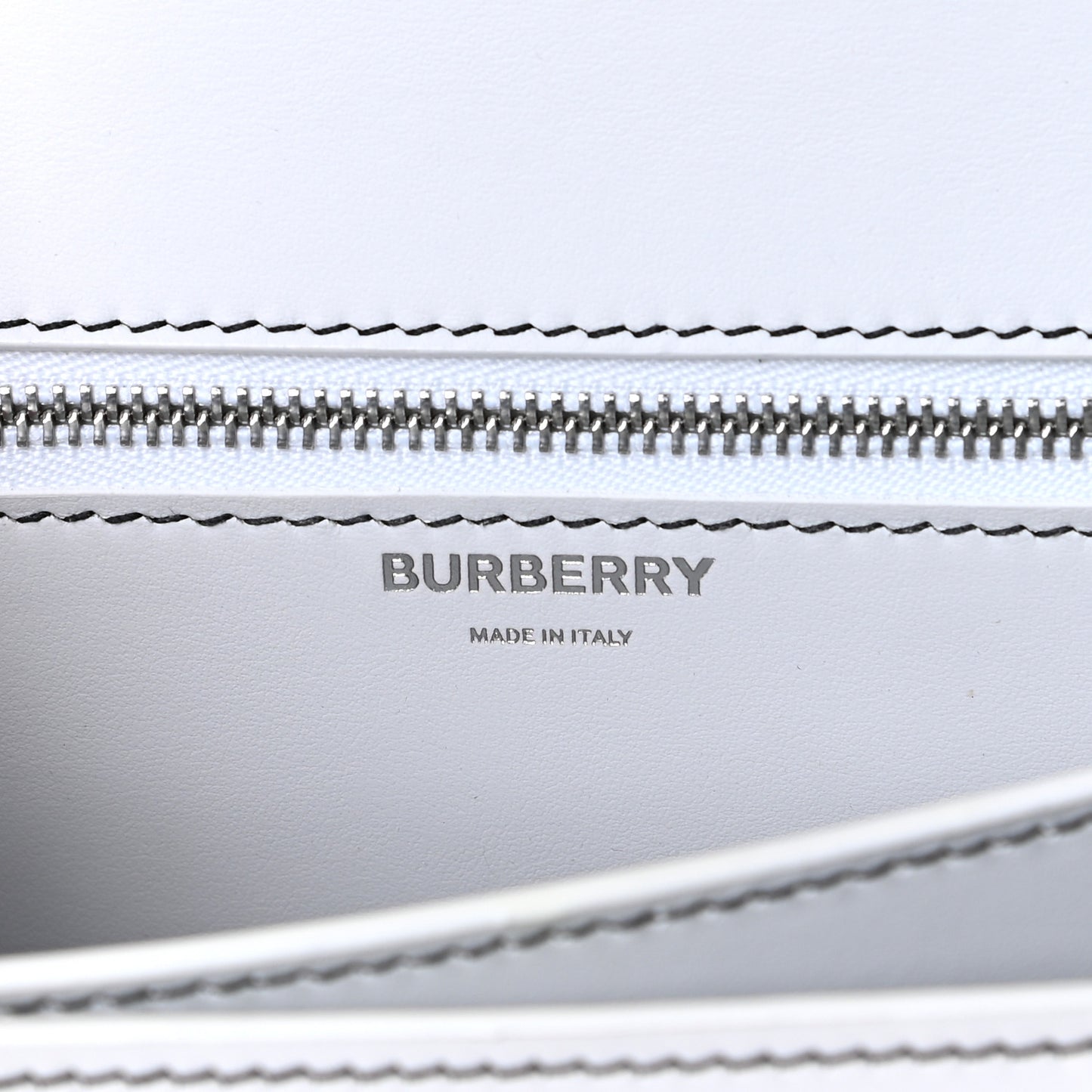 Calfskin Monogram Embossed Small TB Chain Bag Optic White