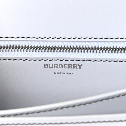 Burberry Calfskin Monogram Embossed Small TB Chain Bag Optic White 7 of 9
