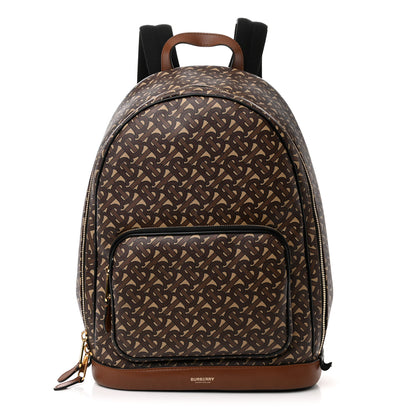 Burberry E-Canvas Monogram Rocco Backpack Bridle Brown 1 of 24