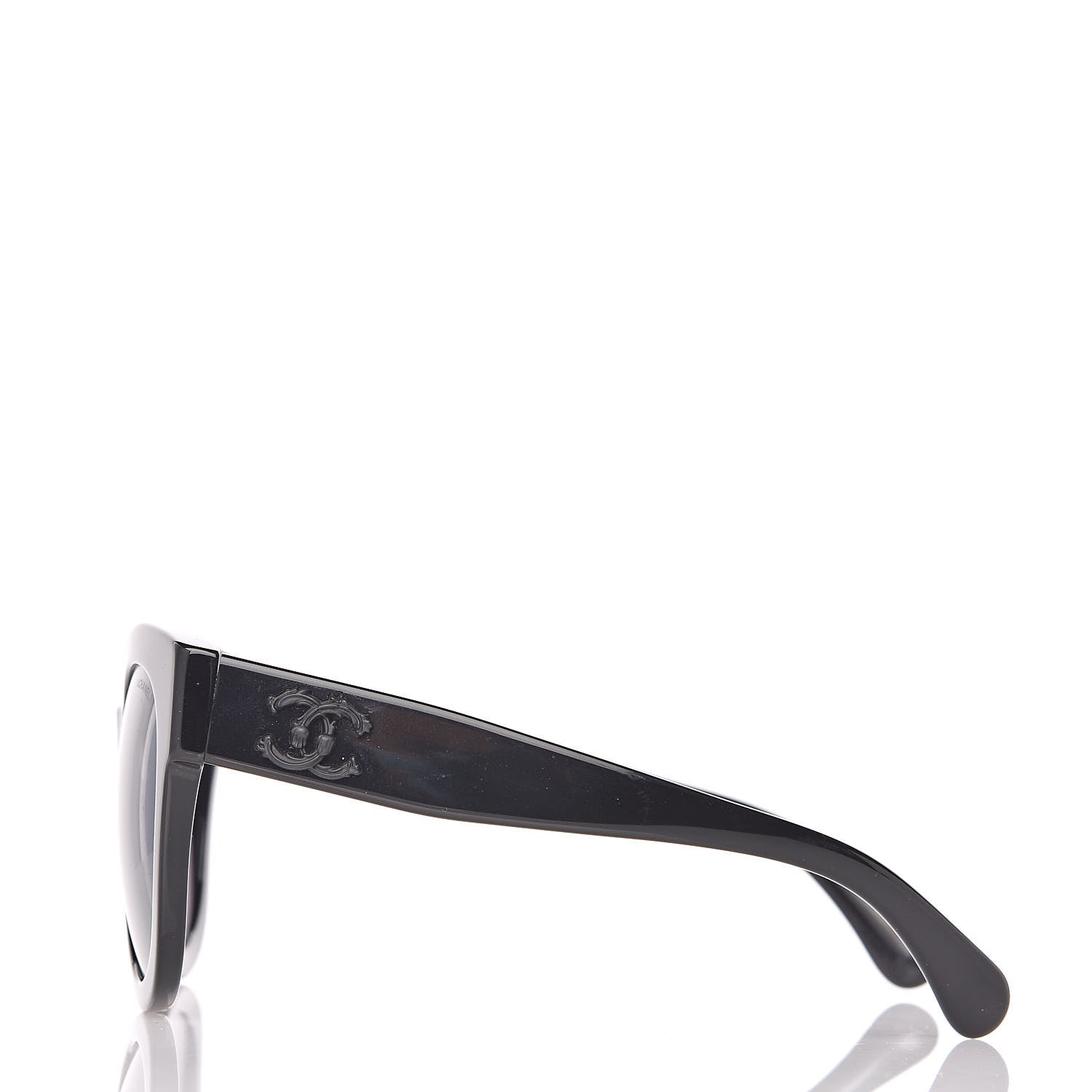 Chanel Acetate Butterfly Signature CC Sunglasses 5358 Black 3 of 7