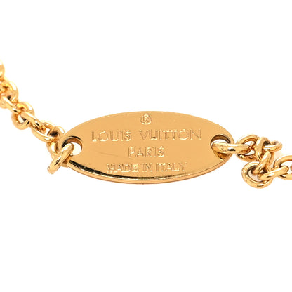 Louis Vuitton Metal Crystal LV Iconic Bracelet Gold 6 of 7