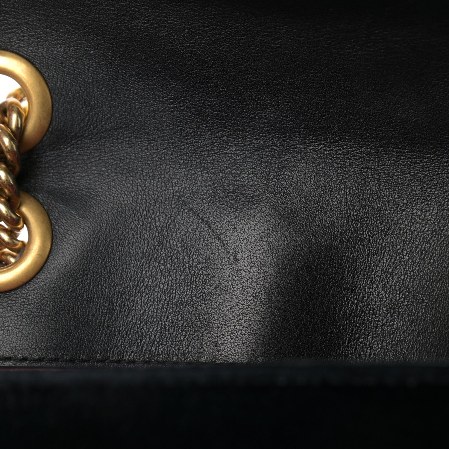 Gucci Velvet Matelasse Mini GG Marmont Shoulder Bag Black 10 of 11
