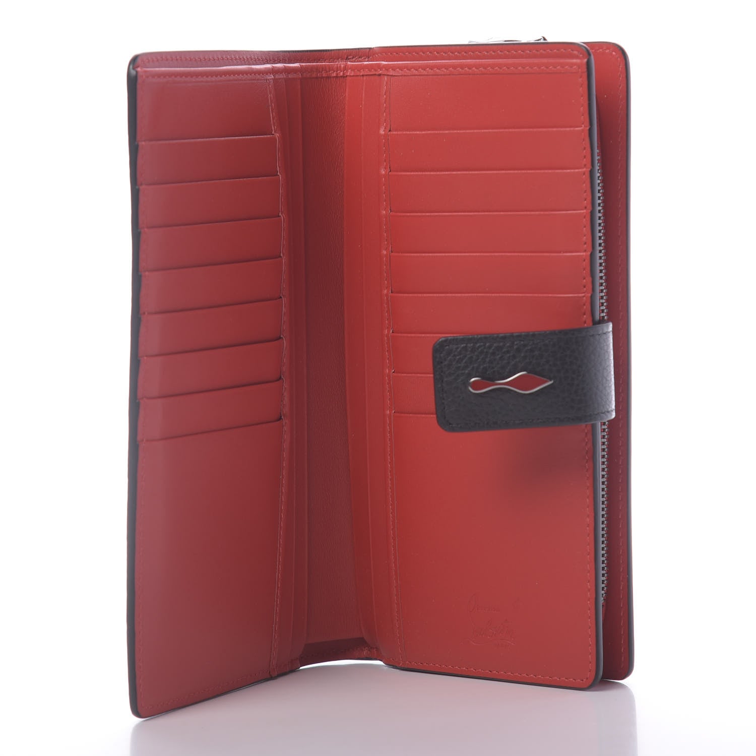 Christian Louboutin Calfskin Paloma Wallet Black 5 of 10