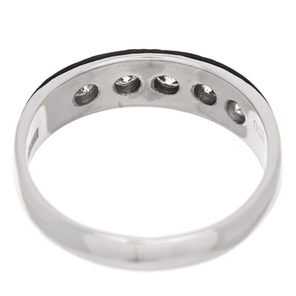 Parker & West by FASHIONPHILE Platinum Diamond .52ctw Half Eternity Band Ring 58 8.25 7 of 9
