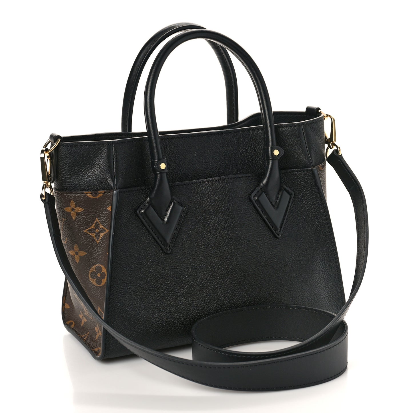 Calfskin Monogram On My Side PM Black