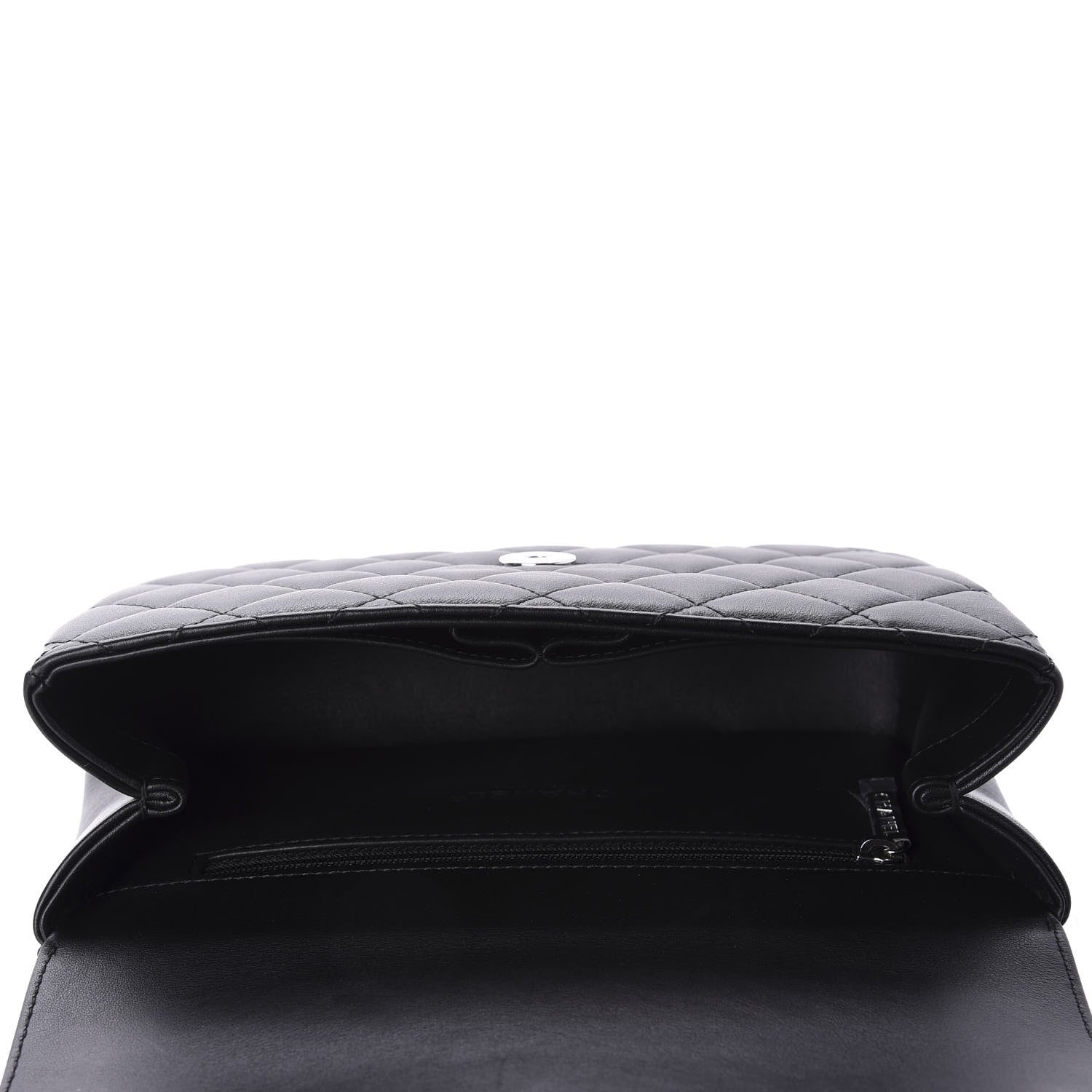 Chanel Lambskin Quilted Small CC Filigree Flap Black 5 of 13