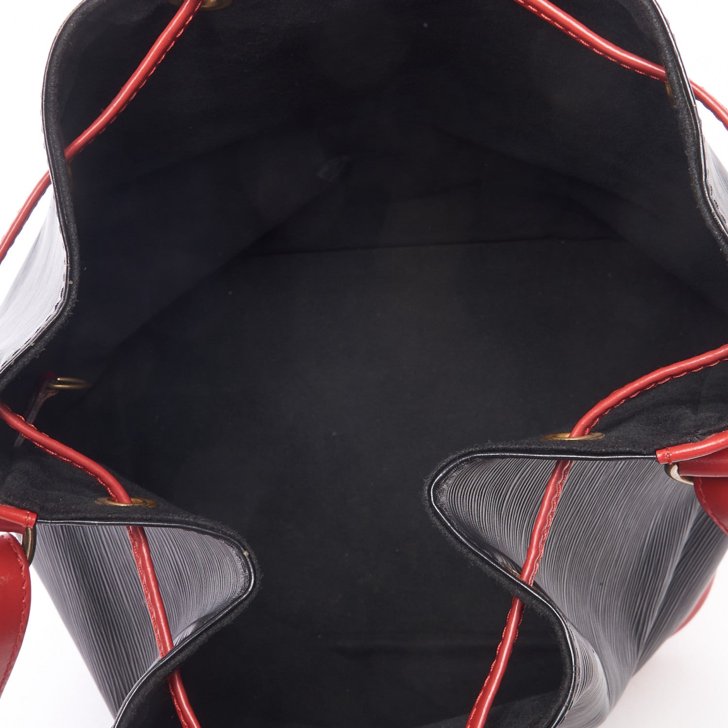 Louis Vuitton Epi Bi-Color Noe Castillan Red Black 7 of 8