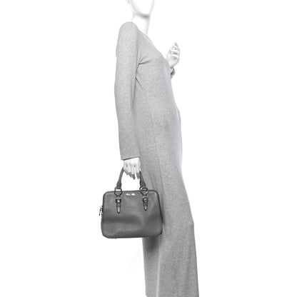 Miu Miu Goatskin Madras Bauletto Pomice 2 of 13