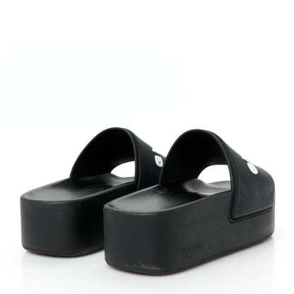 Givenchy Rubber Logo Platform Slides 38 Black 5 of 8
