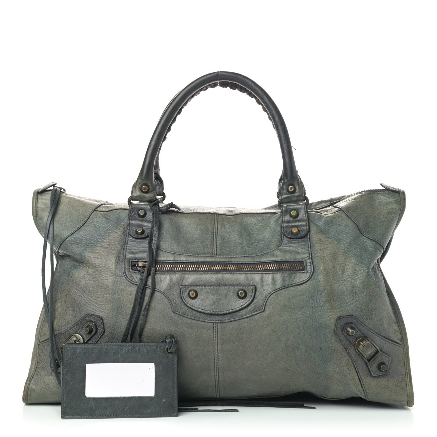 Balenciaga Agneau Classic Hardware Work Anthracite 1 of 7